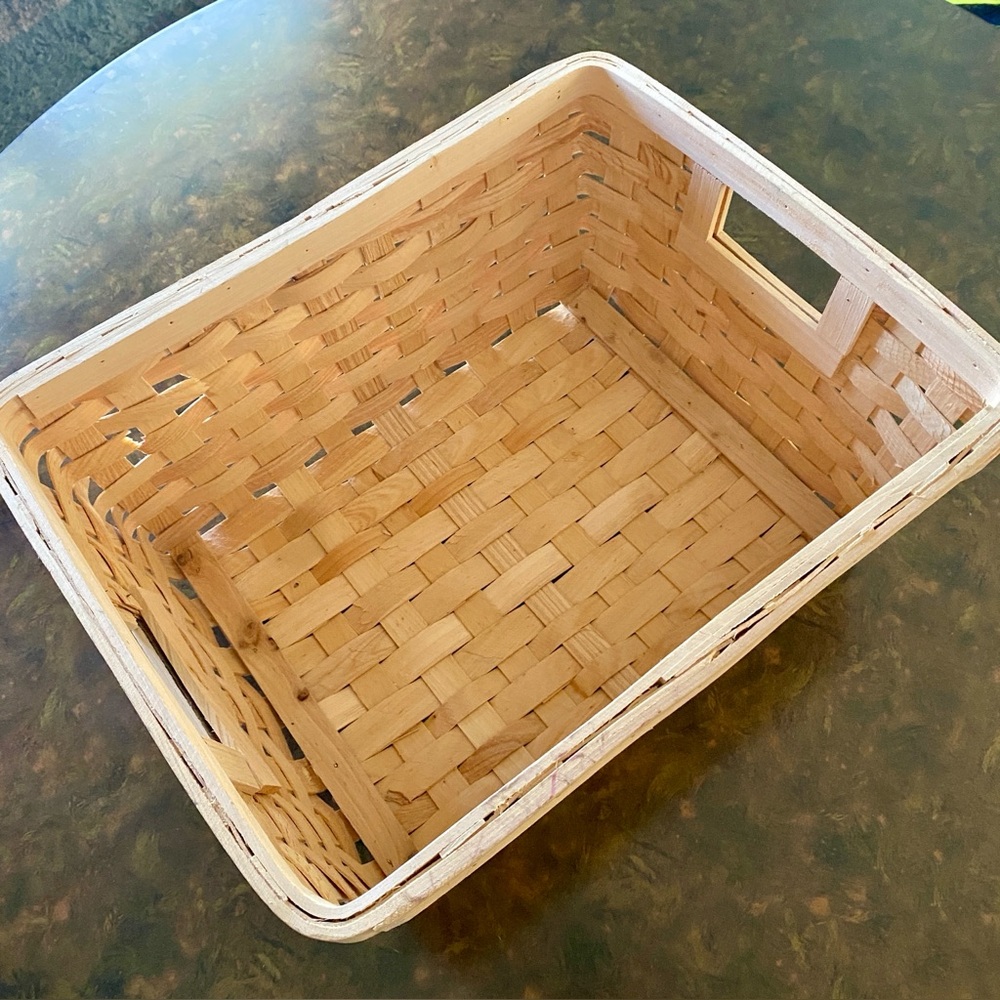 Wicker Woven Woodchip Storage Basket
